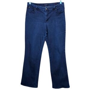 Talbots Women's Boot Cut Jeans - Dark Blue